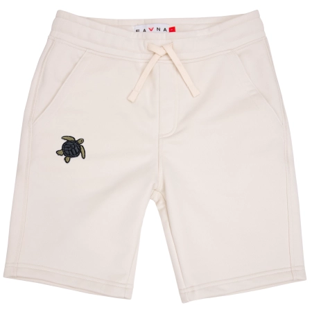 Szorty męskie Basic z żółwiem caretta - off white